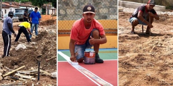 Comunidade do Riachão Recebe Benefícios com Obras de Calçamento, Encostas e Pinturas