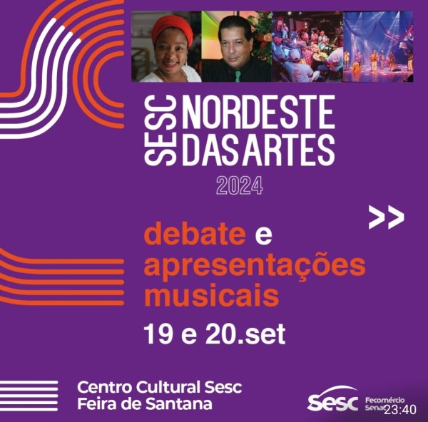 Feira de Santana: Nordestes Sesc das Artes Debaterá a Importância do Samba de Roda nos Dias 19 e 20 de Setembro