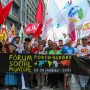 Ativistas se reúnem na Marcha do Fórum Social Mundial em Porto Alegre