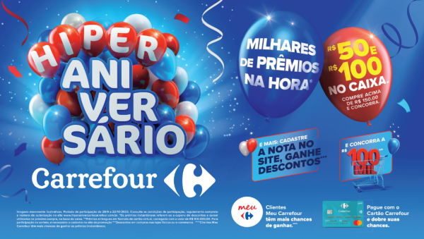  Hipermercado Carrefour lança campanha de aniversário com promoções especiais para seus clientes do Nordeste