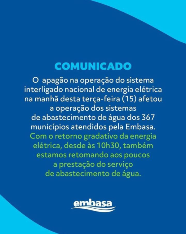 Comunicado EMBASA