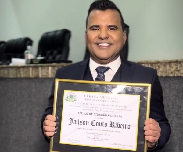 Empresário Jau Ribeiro é homenageado pela Câmara Municipal 