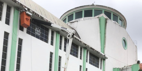 Fachada da Igreja dos Capuchinhos recebe novos refletores