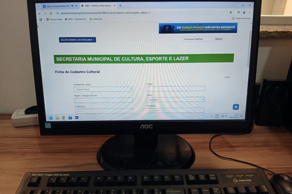 Ficha de cadastro cultural é disponibilizada no site da Prefeitura