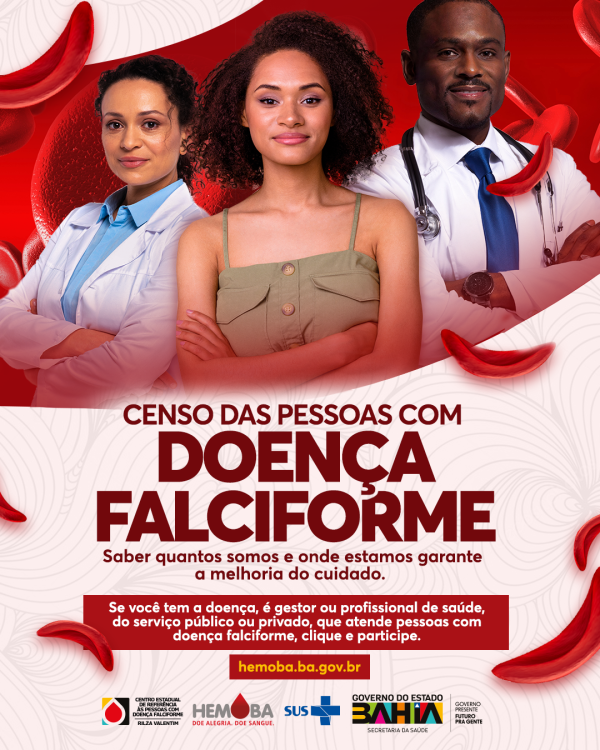 Hemoba e SESAB realizam Censo das Pessoas com Doença Falciforme